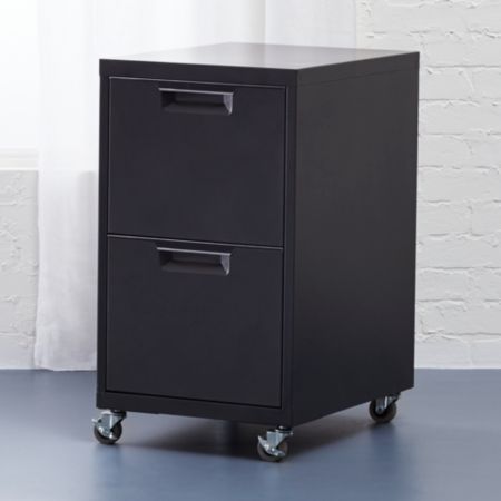Tps Black 2 Drawer File Cabinet Reviews Cb2