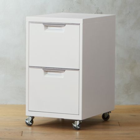 Tps White 2 Drawer Filing Cabinet Reviews Cb2