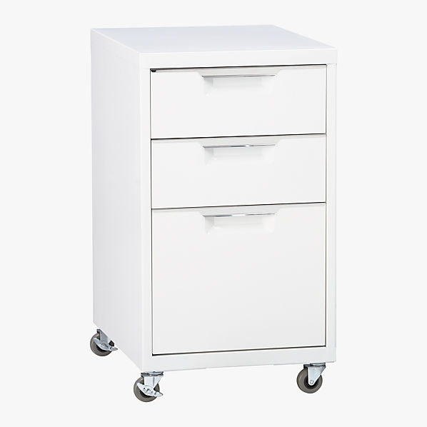 Tps 3 Drawer White File Cabinet Reviews Cb2