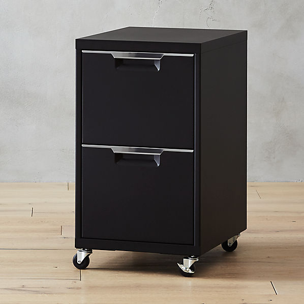 Tps Black 2 Drawer Filing Cabinet Reviews Cb2