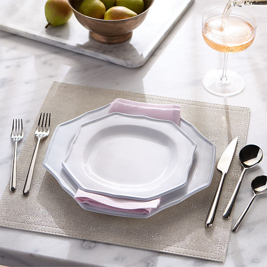 Cremieux White Ceramic Octagonal Dinner Plate by goop