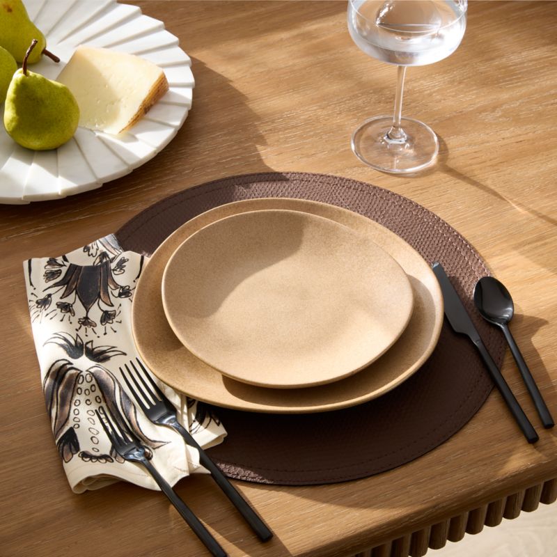 Elenor Warm White Cotton Sateen Napkin - image 1 of 4
