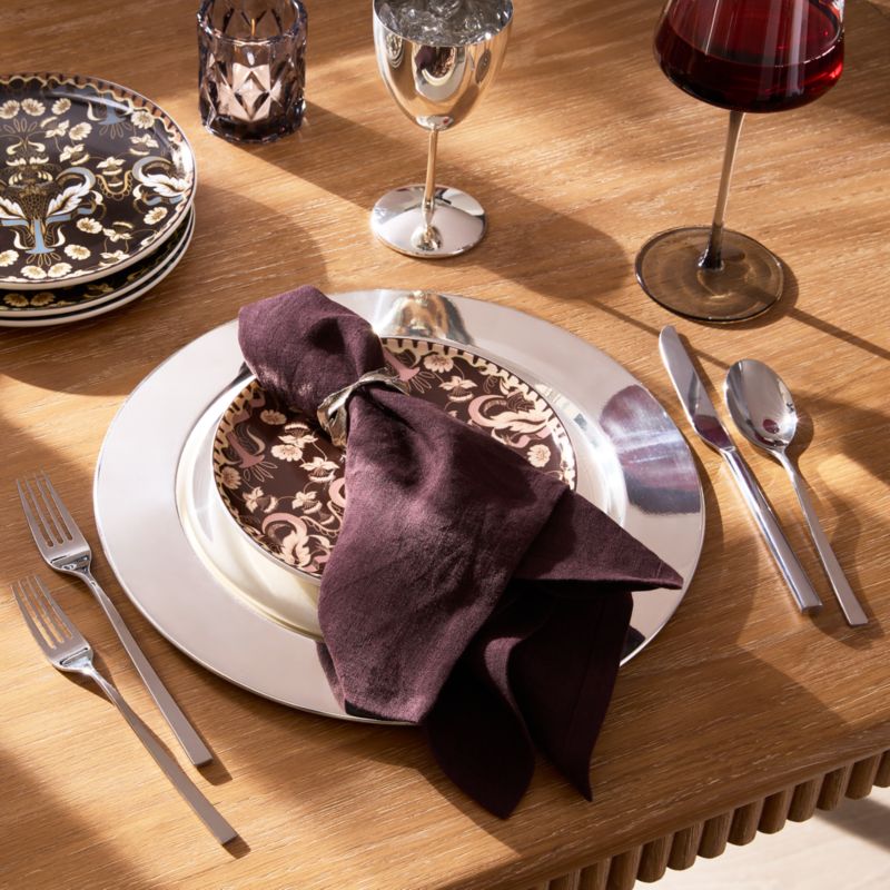 Bolt Plum Linen Napkin Set of 4 - image 1 of 5