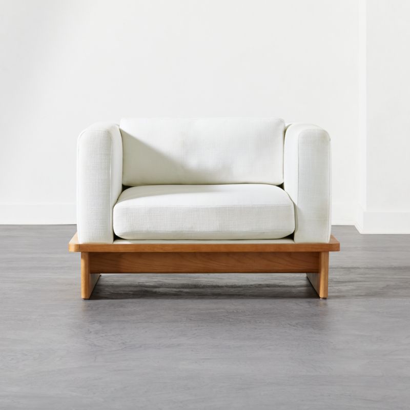 Cb2 tablon deals snow sofa