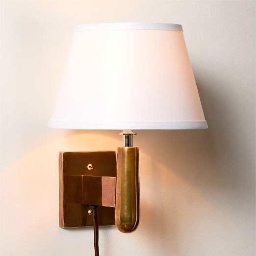 Tailor Soft Bronze Plug-In Wall Sconce Set of 2