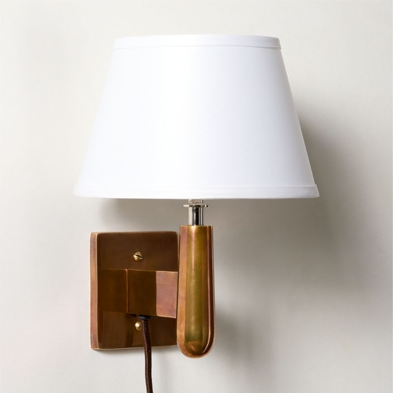 Tailor Soft Bronze Plug-In Wall Sconce - image 1 of 4