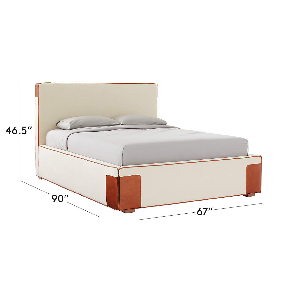 View Tailor Upholstered Stitch Bed - image 2 of 6