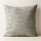 Talita Mink Brown Wool and Silk Lumbar Pillow with Down-Alternative Insert 23"x11"
