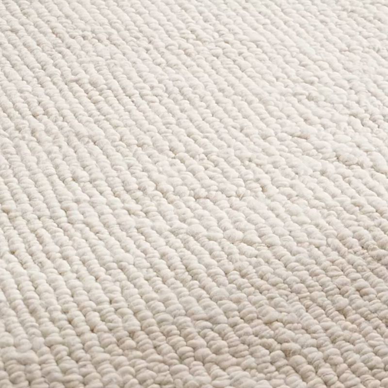 Tama Handwoven Warm White Merino Wool Area Rug 10'x14'