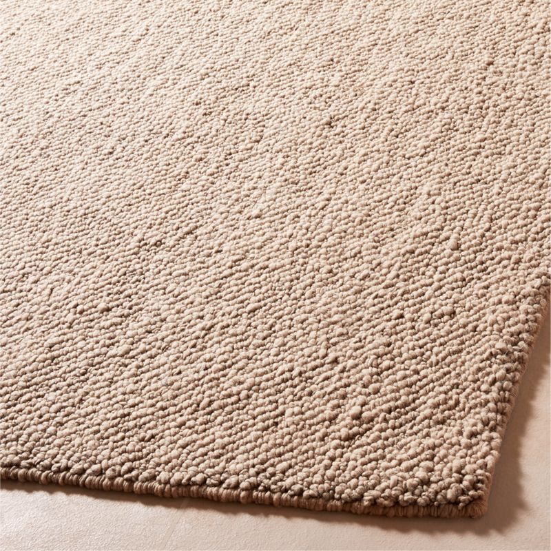 Tama Handwoven Sand Merino Wool Area Rug 6'x9' - image 1 of 4