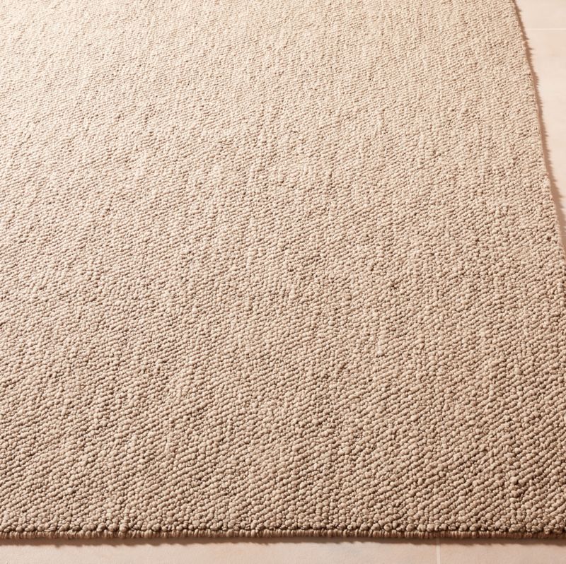 Tama Handwoven Sand Merino Wool Area Rug 6'x9' - image 2 of 4