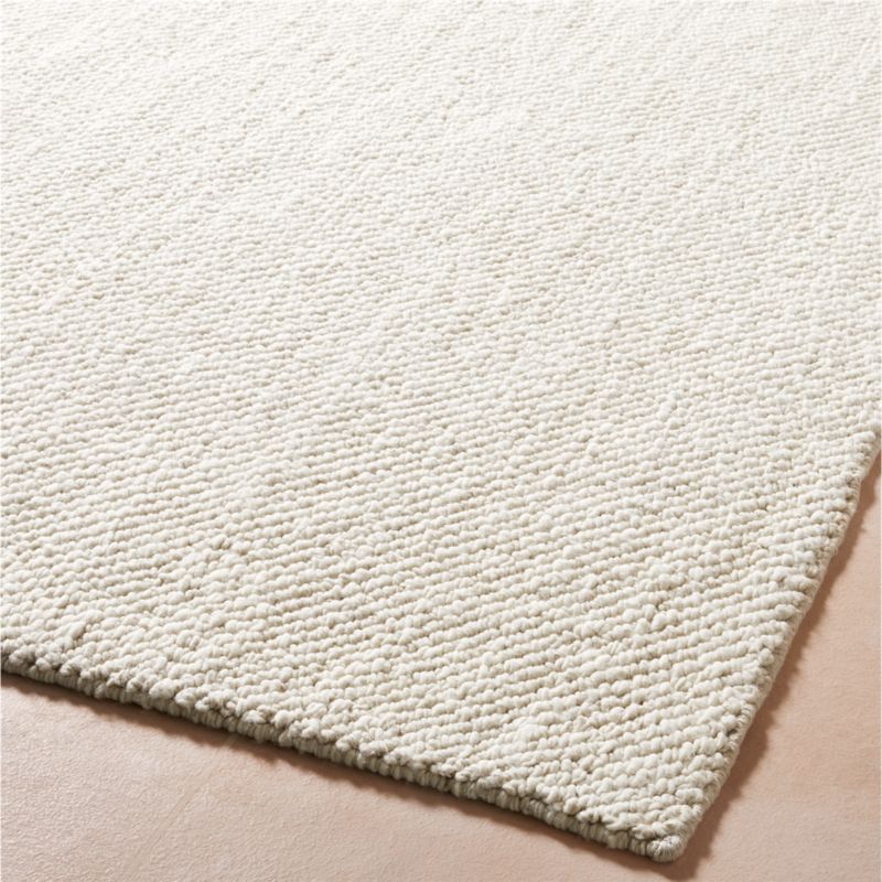 Tama Handwoven Warm White Merino Wool Area Rug 8'x10' - image 3 of 5