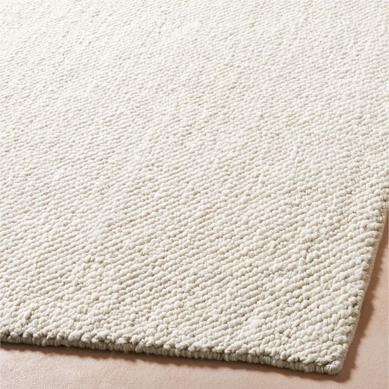 Tama Handwoven Warm White Merino Wool Area Rug 8'x10' - image 2 of 6