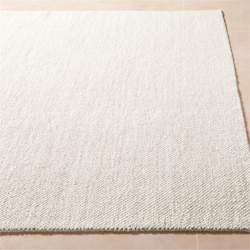 Tama Handwoven Warm White Merino Wool Area Rug 8'x10' - image 2 of 5