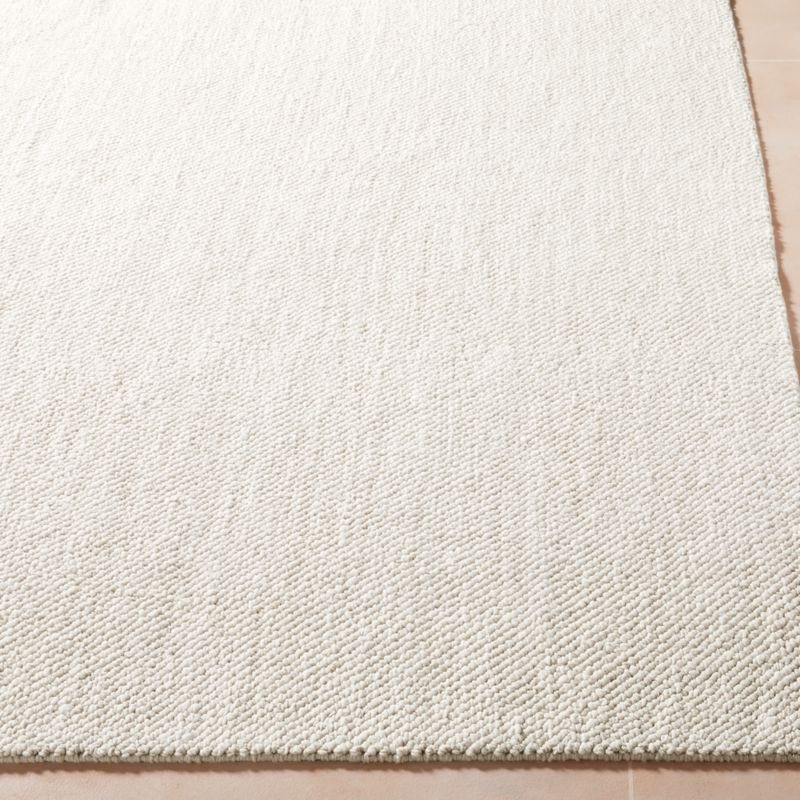 Tama Handwoven Warm White Merino Wool Area Rug 8'x10' - image 4 of 6