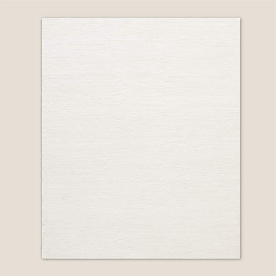 Tama Handwoven Warm White Merino Wool Area Rug 9'x12'