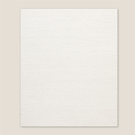 Tama Handwoven Warm White Merino Wool Area Rug