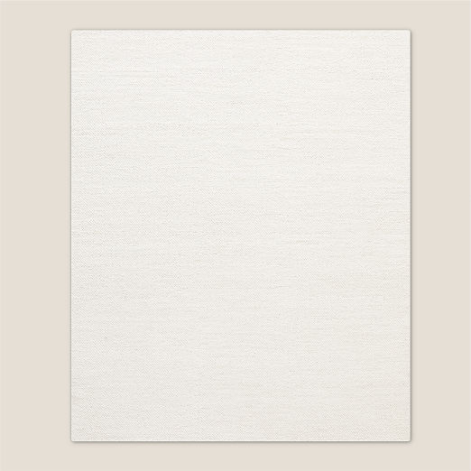 Tama Handwoven Warm White Merino Wool Area Rug