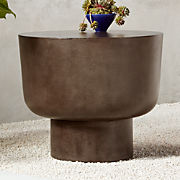 Aron 35" White Metal Outdoor Bistro Table