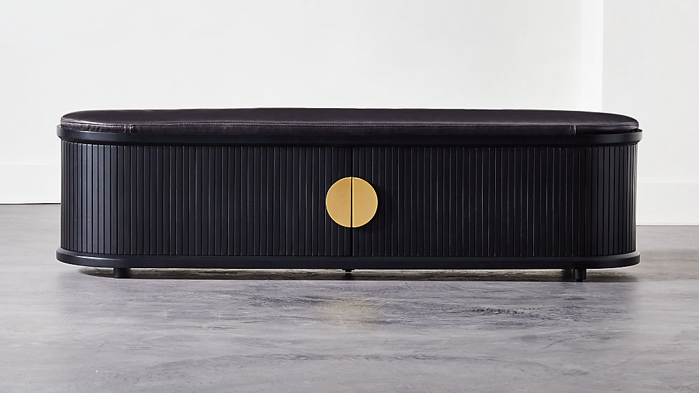 Tambour Storage Bench + Reviews CB2 Canada