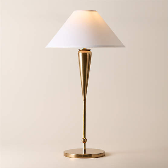 Tamlin Aged Brass Tall Table Lamp