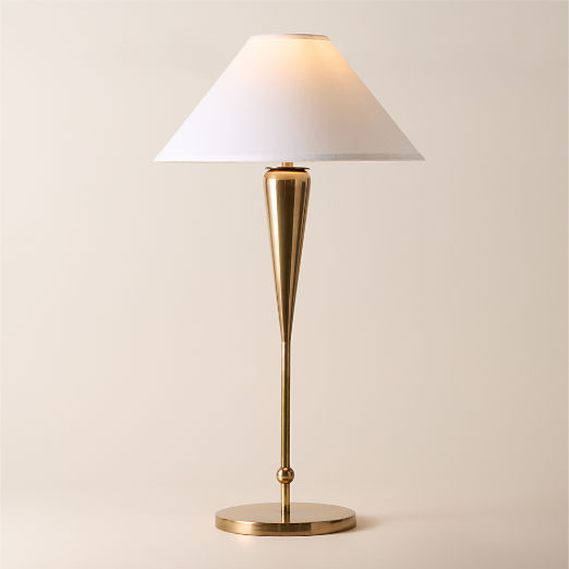 Tamlin Aged Brass Tall Table Lamp