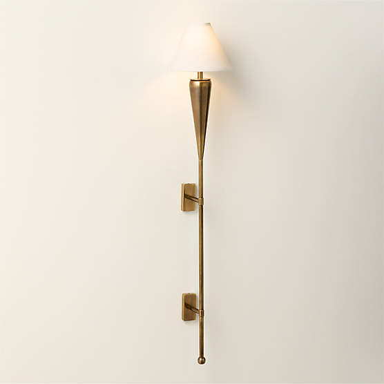 Tamlin Aged Brass Long Wall Sconce
