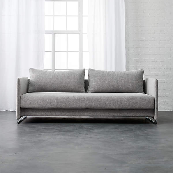 Tandom Sleeper Sofa Reviews Cb2, Grey Leather Sleeper Sofa