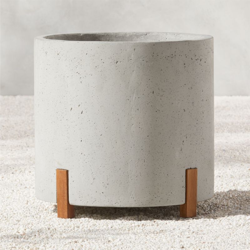 View Tanta Grey Cement Indoor/Outdoor Planter Medium details