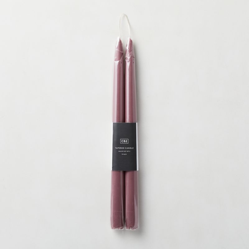 Mauve Taper Candle Set of 2 | CB2 Canada