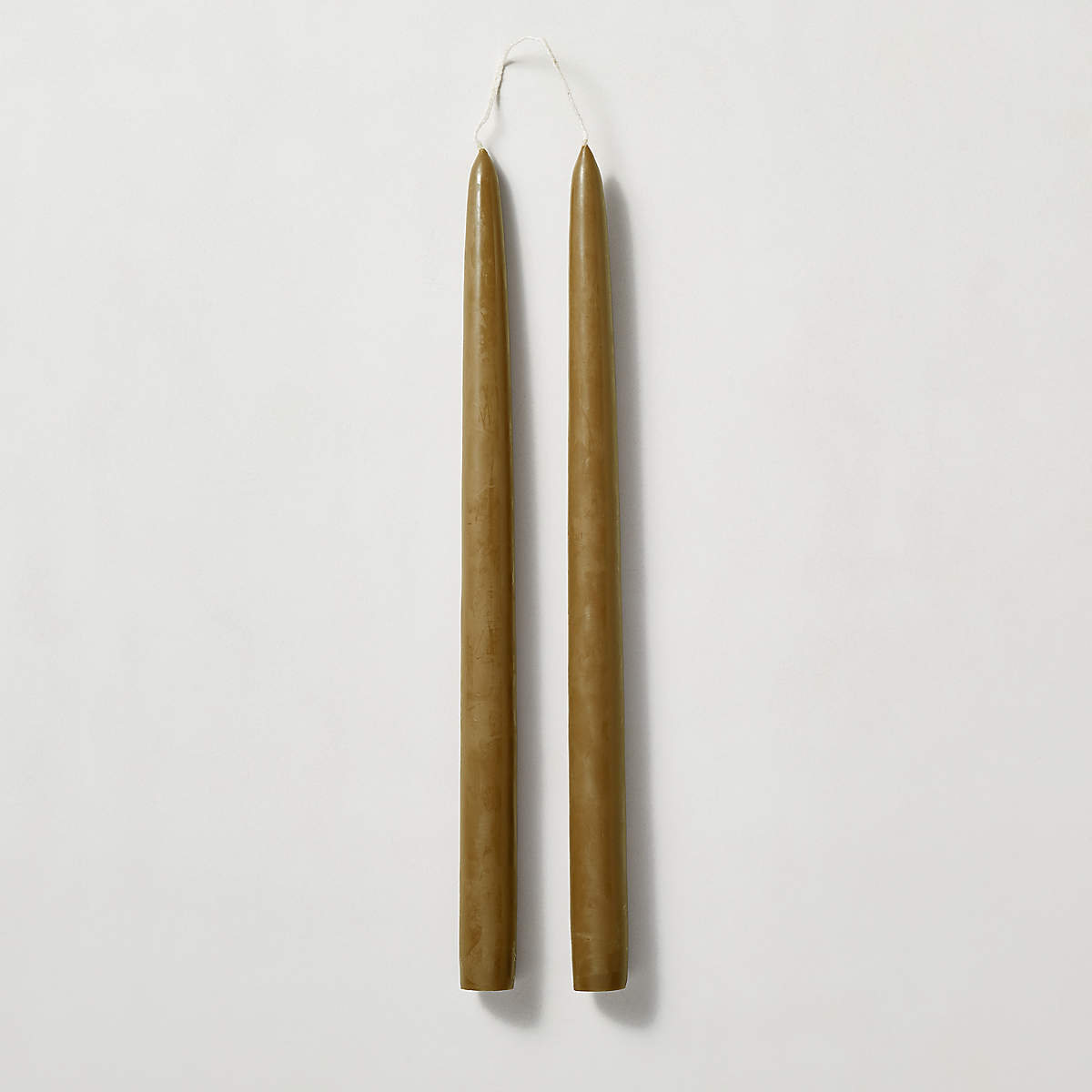 Olive Taper Candles Set of 2 (Open Larger View)