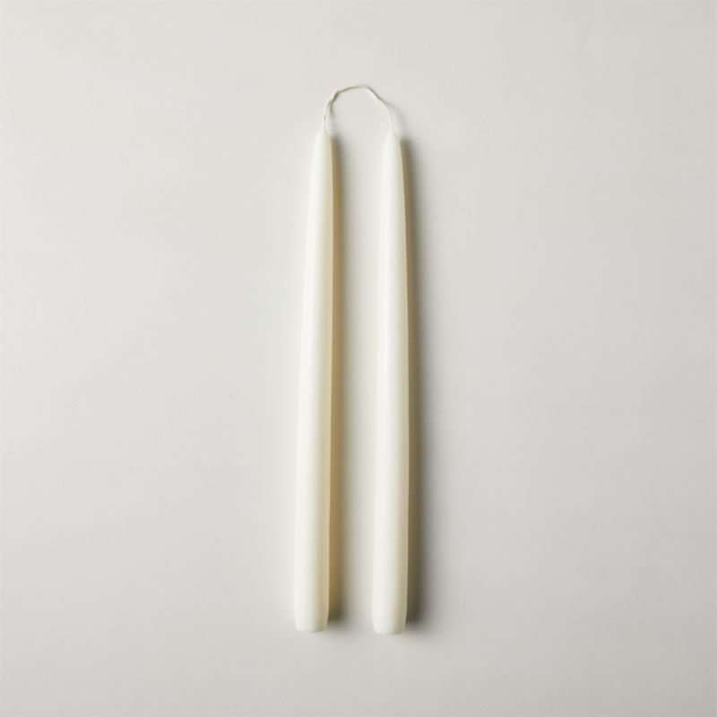 View Warm White Taper Candle Set of 2 details