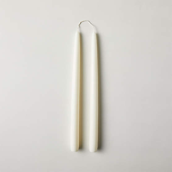 Warm White Taper Candle Set of 2