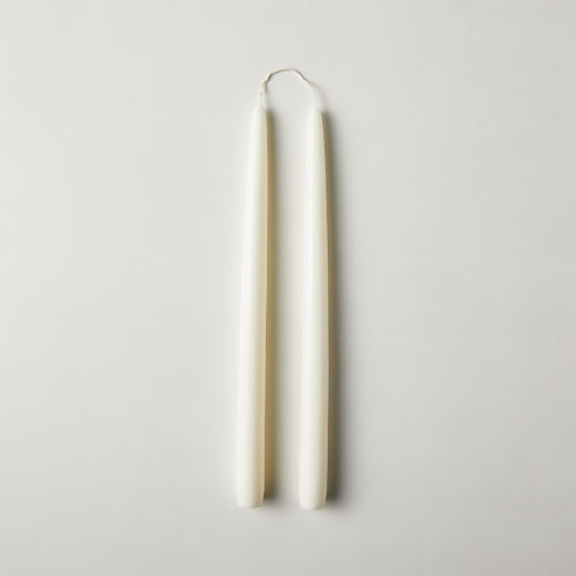 Warm White Taper Candle Set of 2