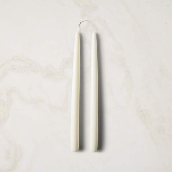 Warm White Taper Candle Set of 2