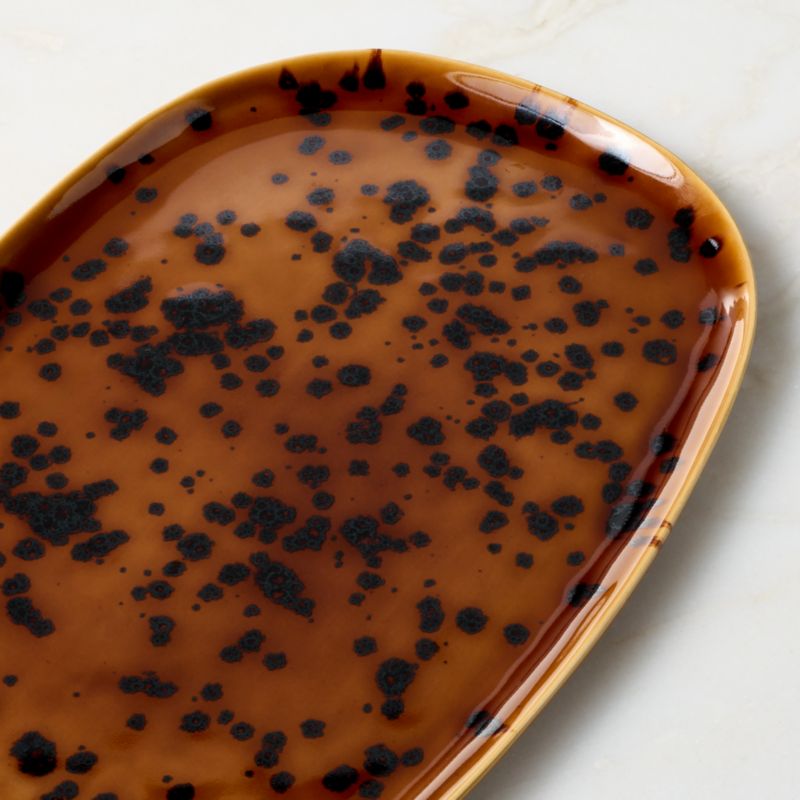 Tara Oval Tortoise Stoneware Serving Platter - image 1 of 3