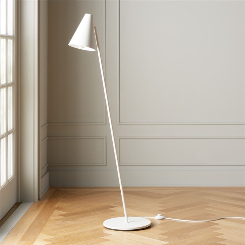 white lamp floor