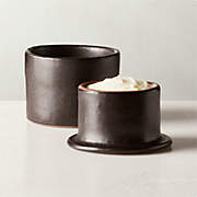 Tatin Black Terracotta Butter Keeper + Reviews | CB2