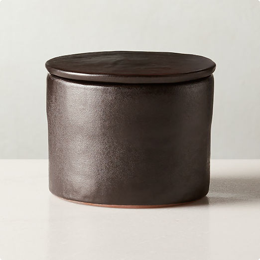 Tatin Black Terracotta Butter Keeper