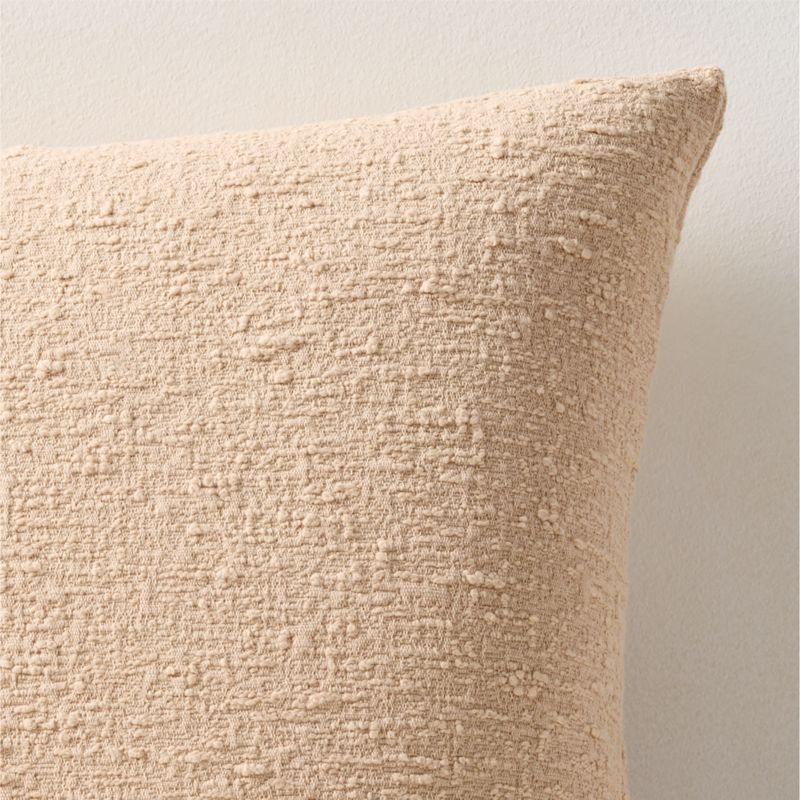 Taupe Boucle Throw Pillow Cover 18"x18" - image 1 of 3