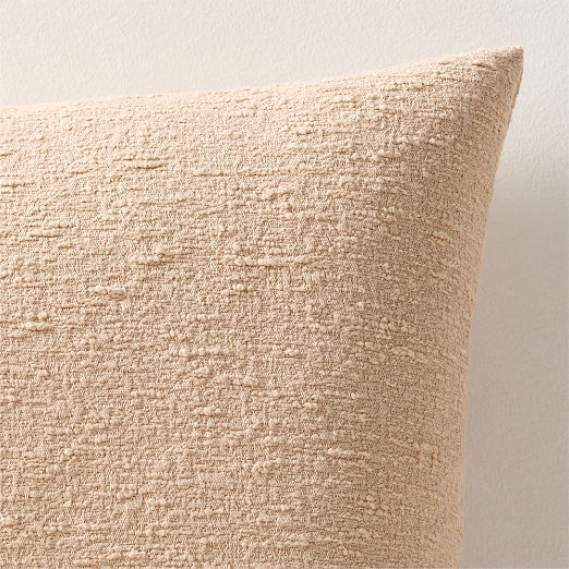 Taupe Boucle Throw Pillow 20''x20"