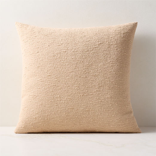 Taupe Boucle Throw Pillow 20''x20"