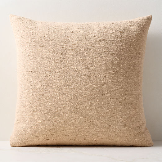 Taupe Boucle Throw Pillow 23"x23"