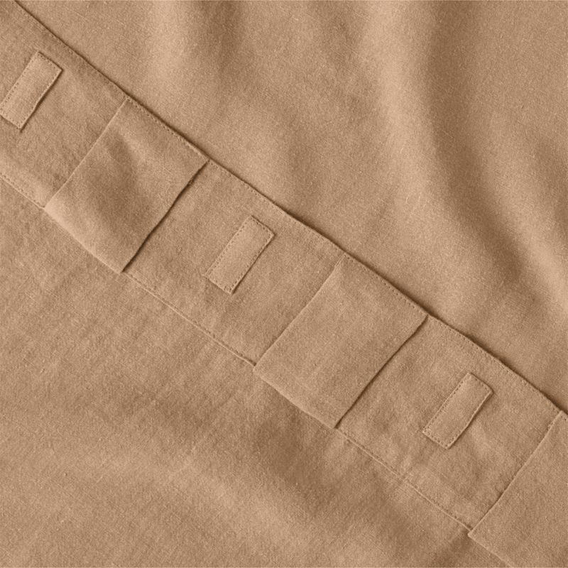 Cocoa Brown EUROPEAN FLAX™-Certified Linen Window Curtain Panel 48''x84'' - image 5 of 6