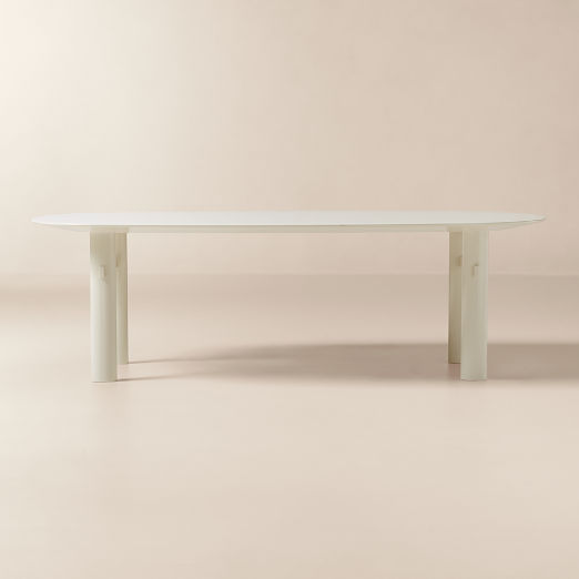 Tauro 96" Oval Lacquered Dining Table