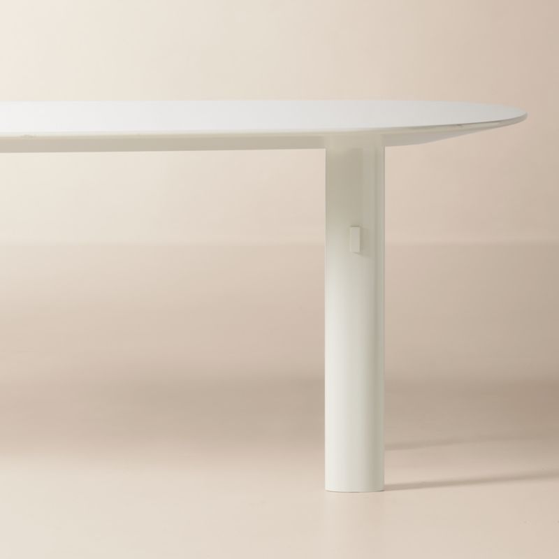 Tauro 96" Oval Lacquered Dining Table - image 4 of 7