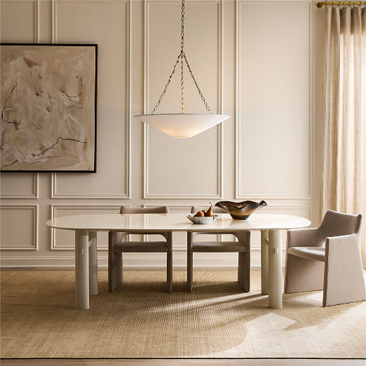Tauro 96" Oval Lacquered Dining Table