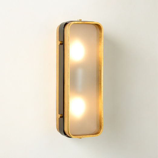 Tavish Indoor/Outdoor Aged Brass Wall Sconce Set of 2