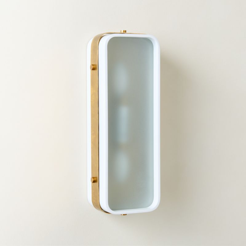 Tavish Indoor/Outdoor White Metal Wall Sconce Set of 2 - image 3 of 4