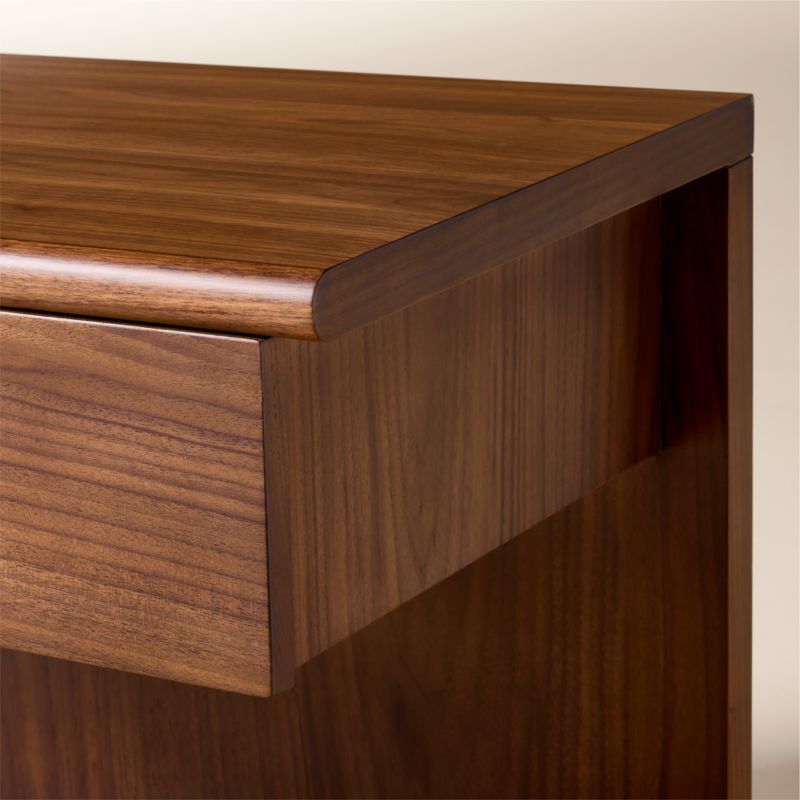 Tavola Wood Nightstand with Drawer - image 6 of 7